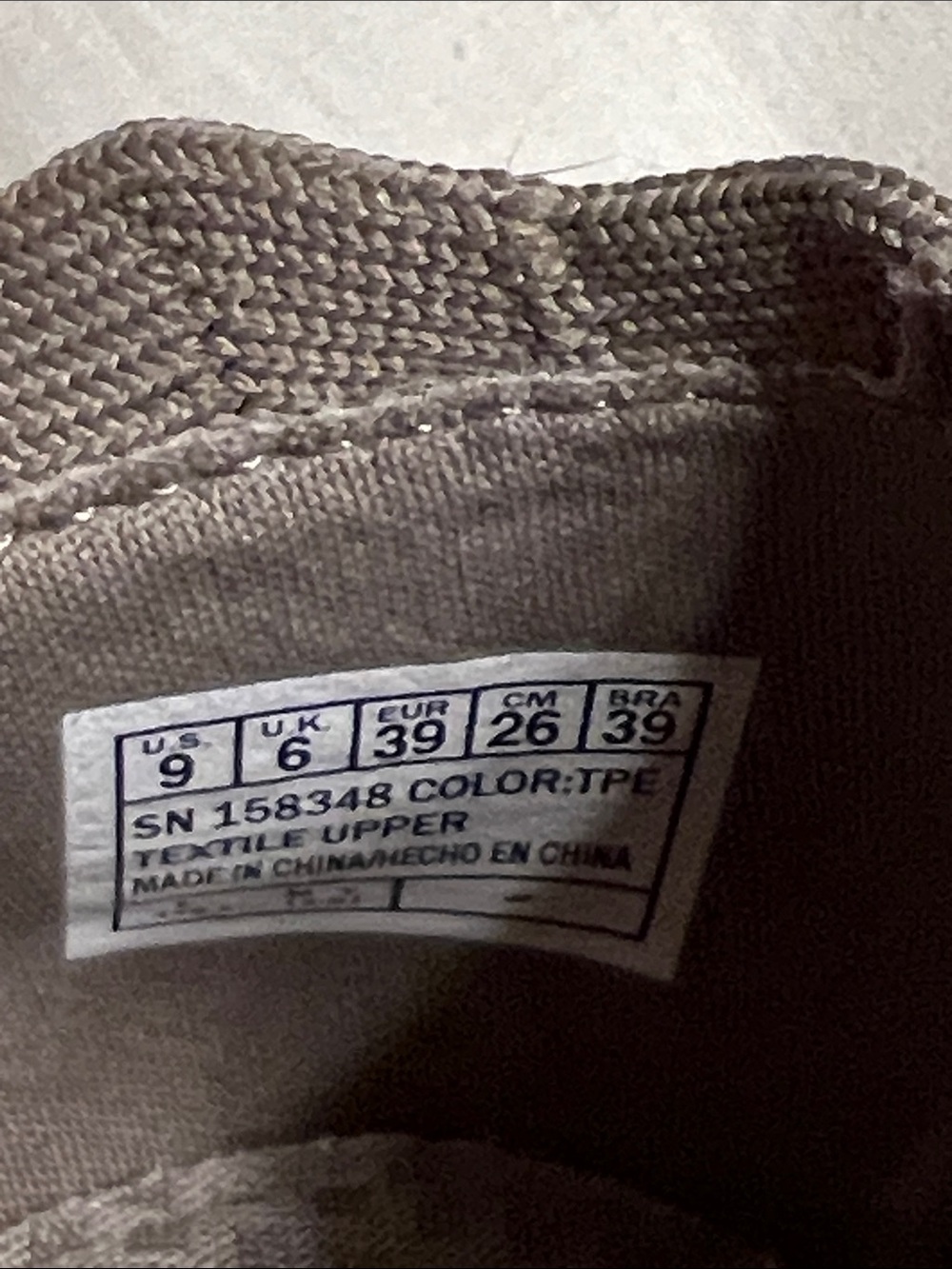 Skechers Taupe Knit Chevron Slip-On Ballet Flat - Picture 6 of 6